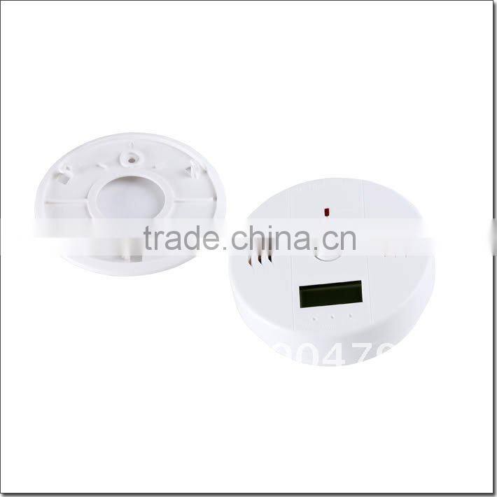 CO gas Detector/Carbon monoxide alarm with LCD Display and long-life sensor