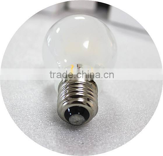 A60 Frosted global clear glass 230v filament candle lamp 6w e27 cob led filament bulb light