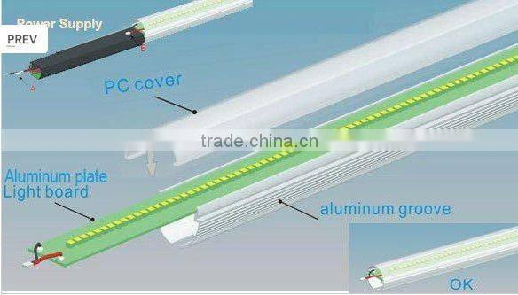 High brightness wide beam angle 240 degree t8 18w led read tube