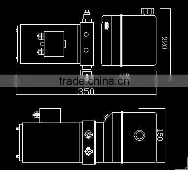 reversible hydraulic power pack for material handling equipment