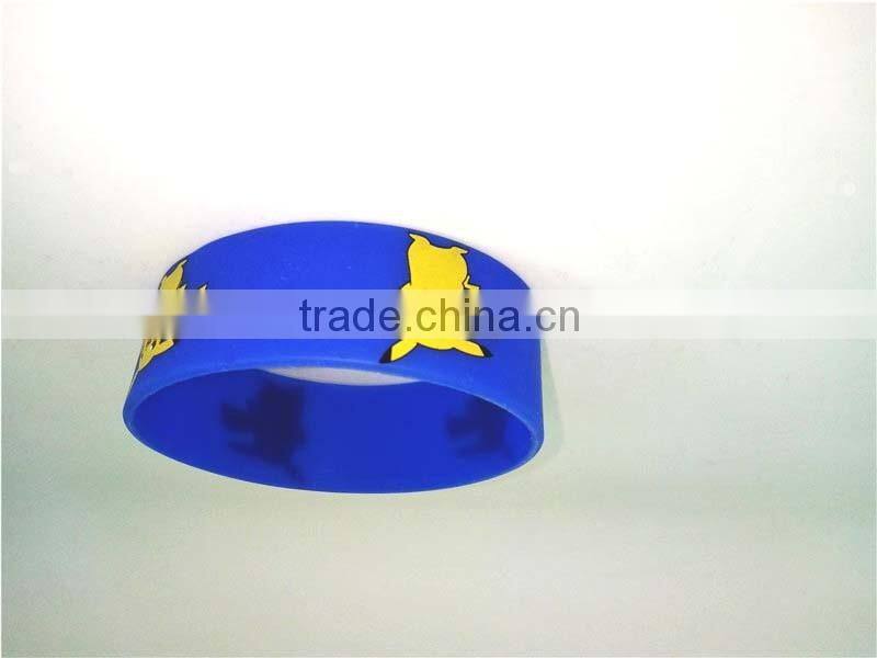Brand New Blue Waterproof Wirstband Cartoon Silicone Bracelet Circle