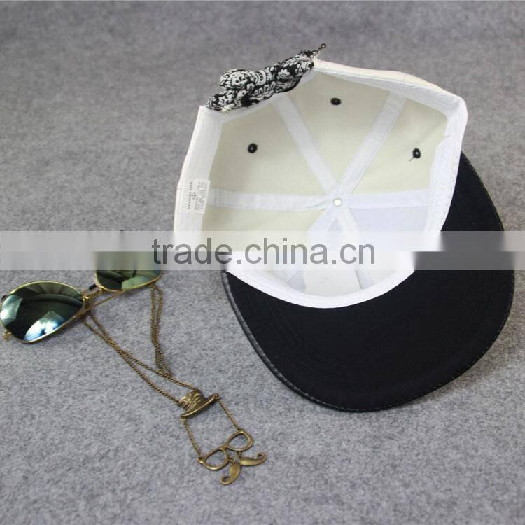 Wholesale 2016 Newest Lace-up Back Flat Brim Blank Snapback Hats