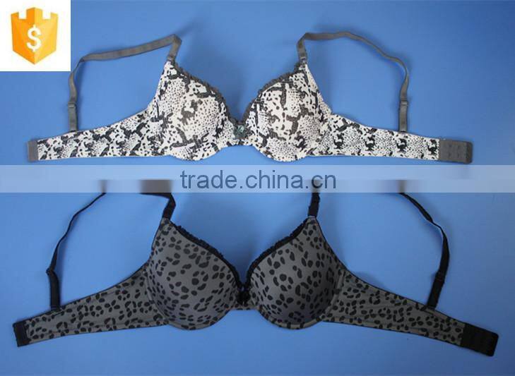 Hot Sale Microfiber Printing Fashion Bra, Women Underwear