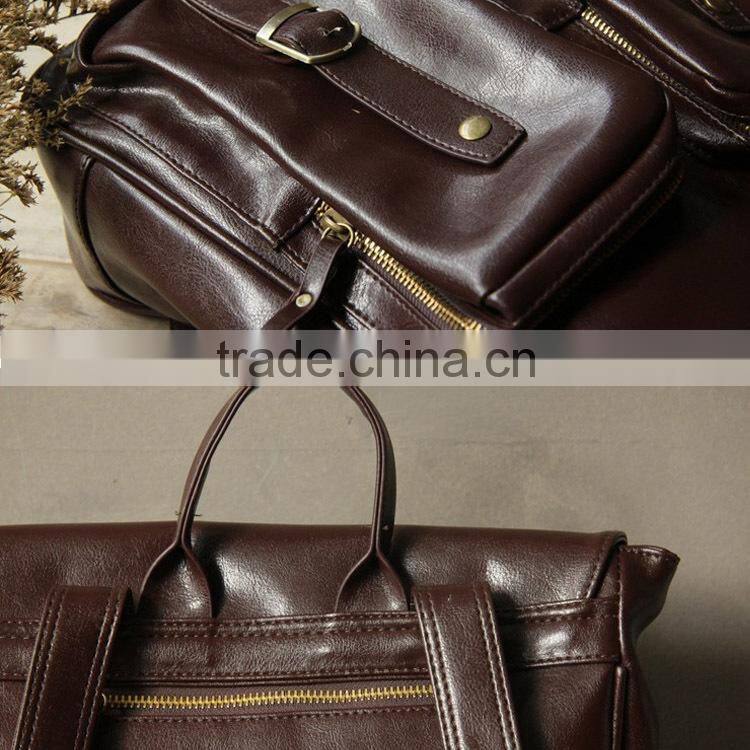 High Quality Women Vintage Leather Satchel Bag