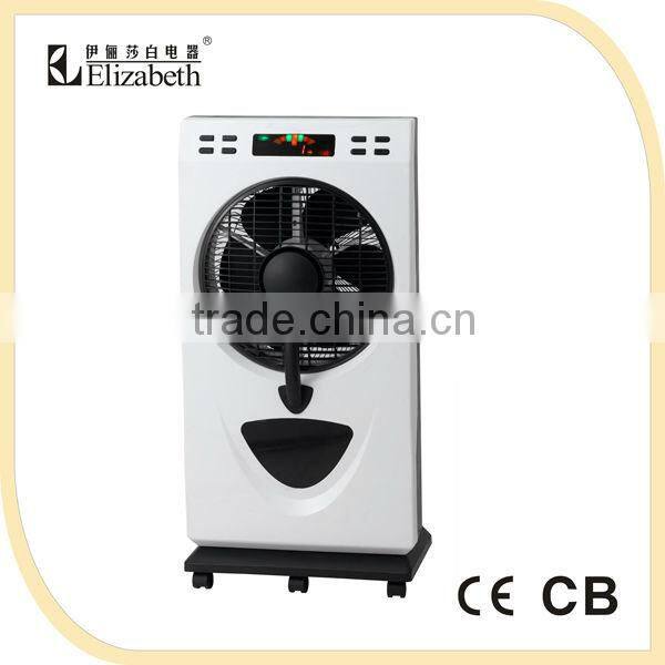 2013 12" new design stand Box fan with humidifier to keep air cooling with CB MF-1201R(sliver color)
