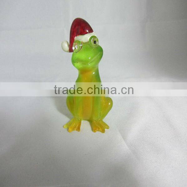 Hot Sell Fog Shaped Glass Gift,handblown glass animals