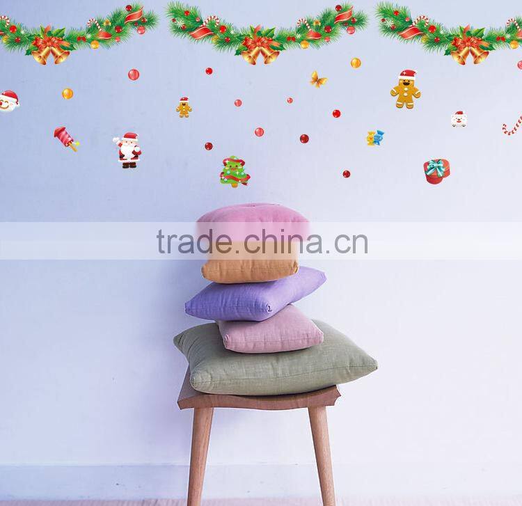 ALFOERVER pvc snow mountain christmas wall decals