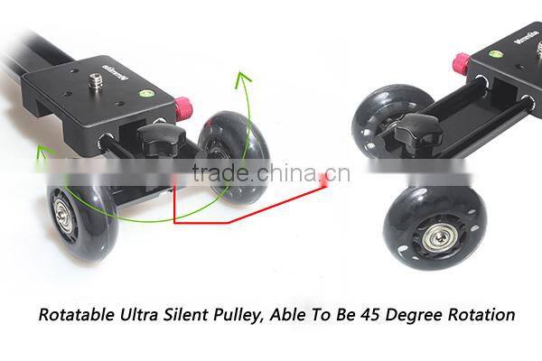 Aluminum Alloy Video Camera Track Slider Dolly Slider Table Dolly Car 60cm
