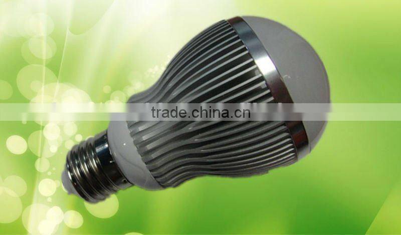 E27 6W glass cover Aluminum LED Bulb Lamp Shell