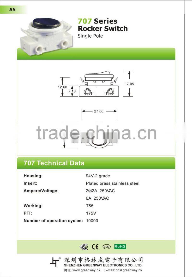 on-off rocker switch designate supplier by wofi