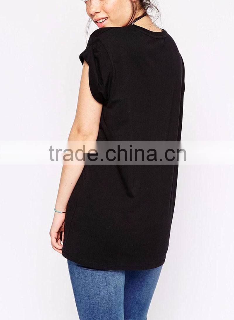 Doodle poodle tshirt o-neck girl dress design lady apparel wholesale