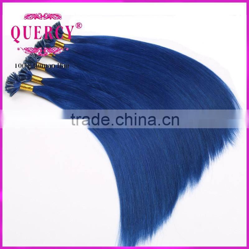 2016 New Arrival Double Drawn Full Cuticle Pre Bonded keratin Nail hair u shape hair