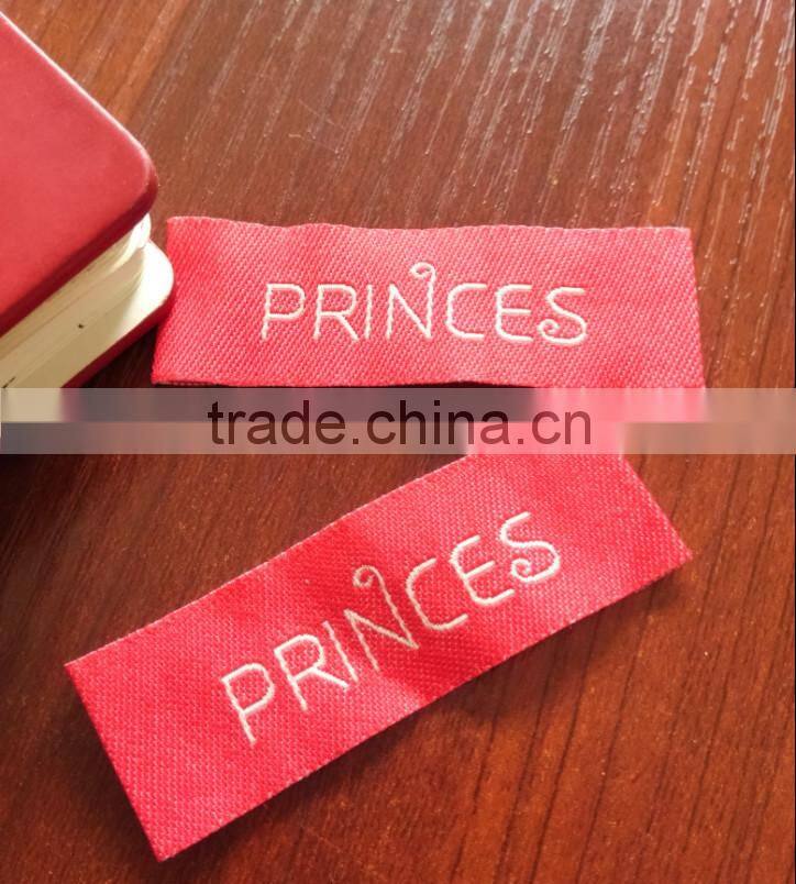 OEM garment comfortable printed woven label for children's clothing manufacturer