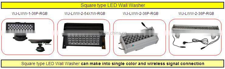 High Power 54W Waterproof Wall Washer LED Light