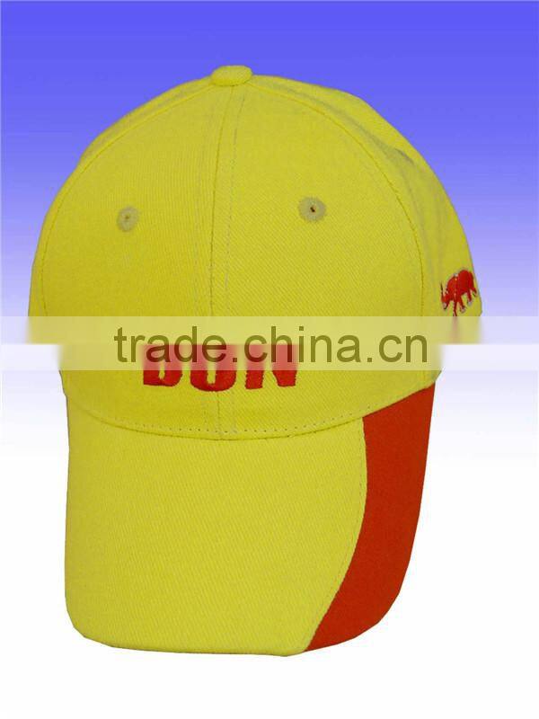 High quality fashion embroidered 100% cotton 6 panel Baseball Cap