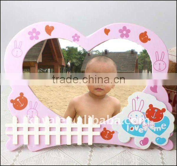 2016 heart shape plasitc photo frame