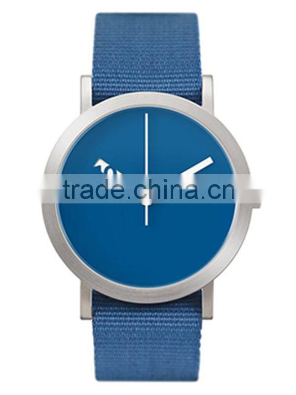 Stainless steel case nylon strap Japan quartz movement 3ATM water resistant nylon band watch