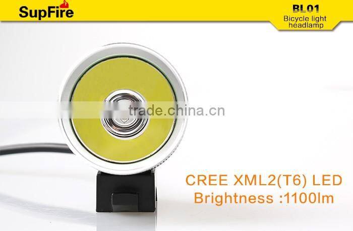 SupFire new model rechargeable waterproof LED headlamp and bicycle light