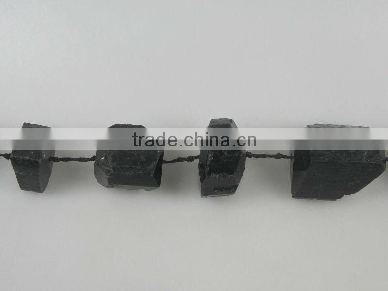 wholesale black tourmaline rough nugget in loose gemstone