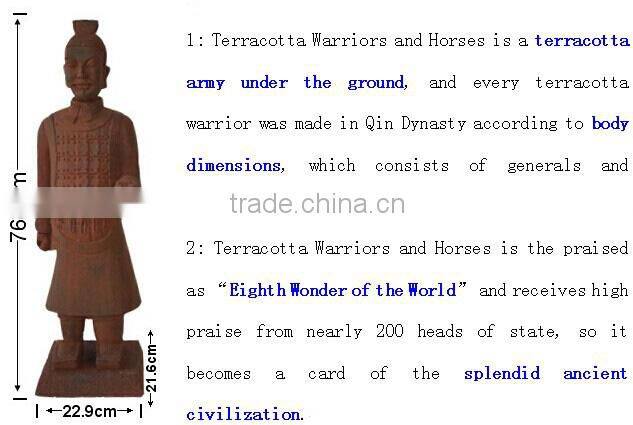 19'' Standing Chinese resin Soldiers, garden warrior sale