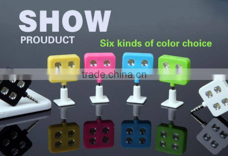 For ios and android Universal Mini 4 LED Camera Flash Selfie Fill Light Selfie Night Photo