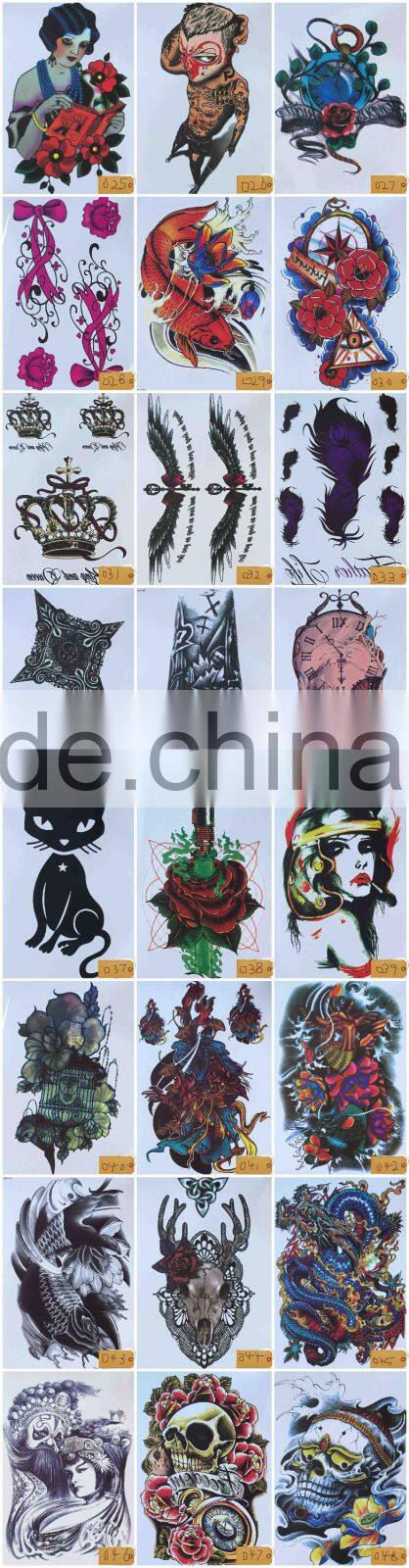 High Quality Letter Gold Flash Metallic Metal Custom Water Transfer Temporary Tattoo Stickers Body Art