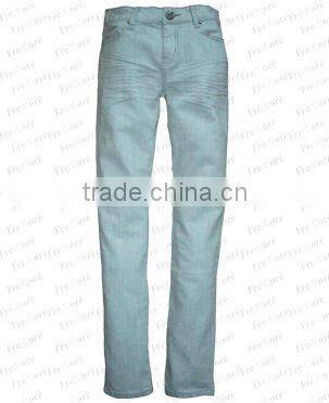 Lady's Denim Jeans--Light Grey