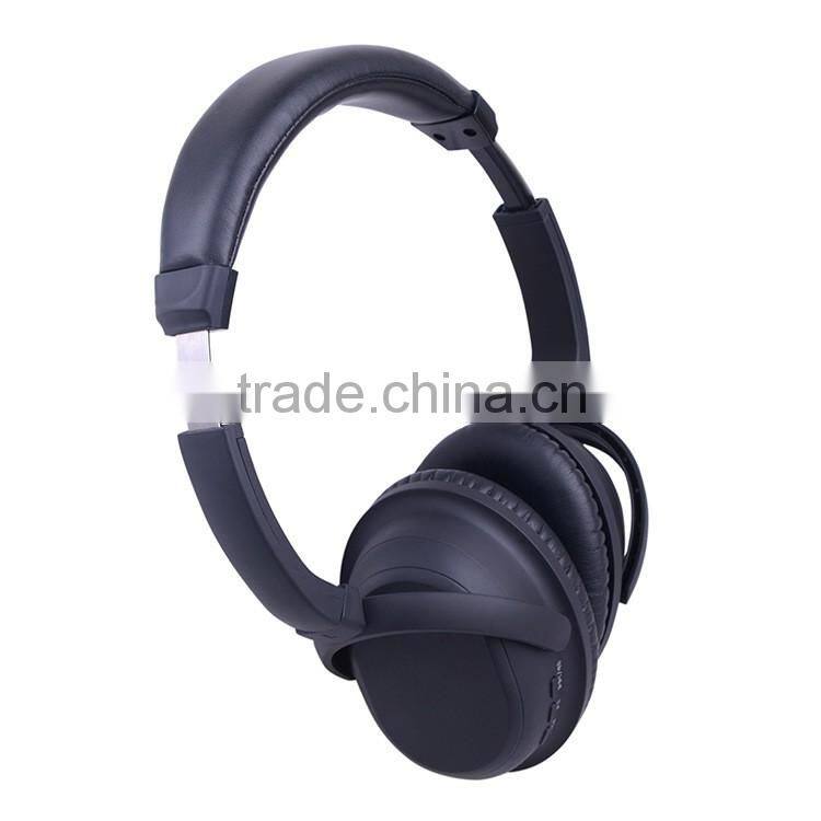 Noise-Reducing Bluetooth Headphones Over-The-Ear Wireless Headphones with CSR 4.0 Built-in Mic and 12 Hour Battery