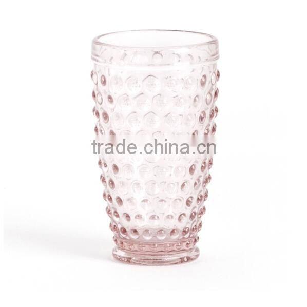 Short Stemmed pink Glass Candle Holder Wholesale