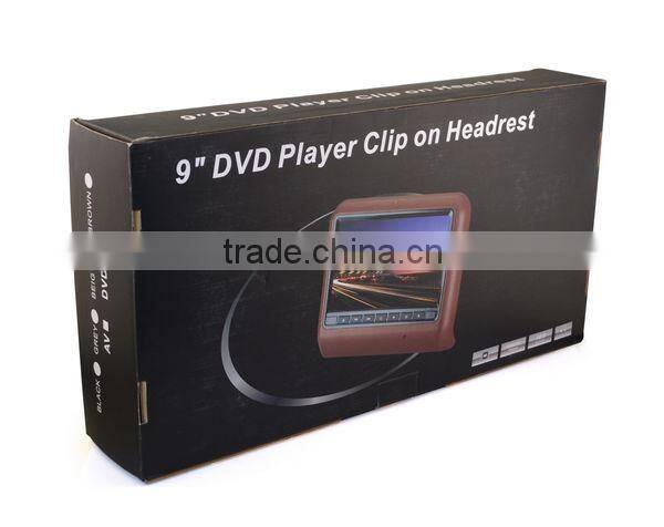 Chelong Biggest Discount 9" INNOLUX New Digital LCD Screen Car Headrest high quality headrest dvd