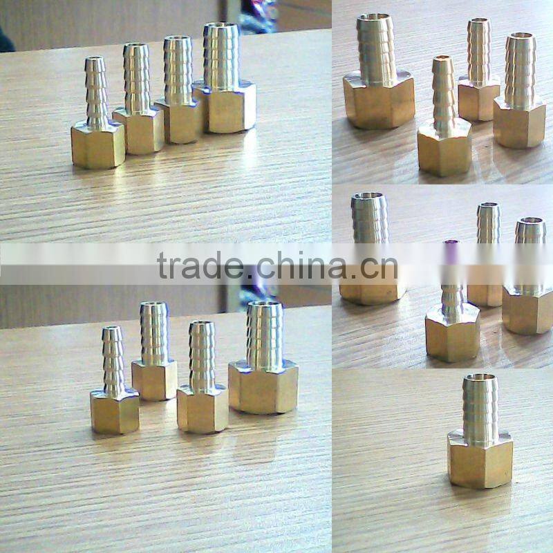 brass single female union barb