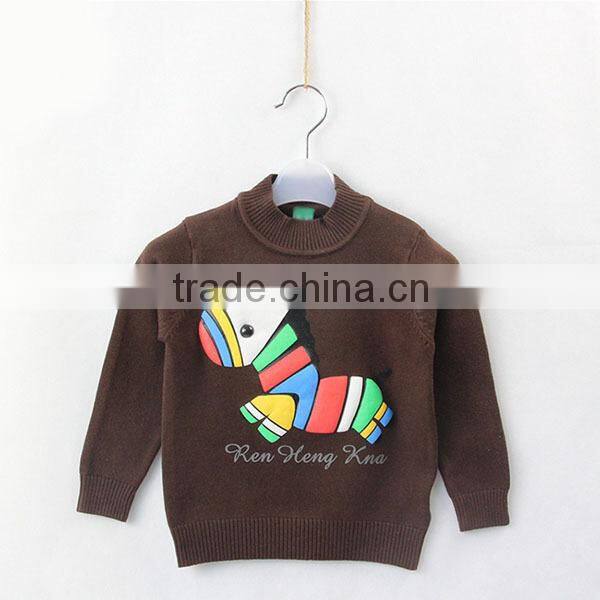 Colorful horse print desgin baby boys modern sweater
