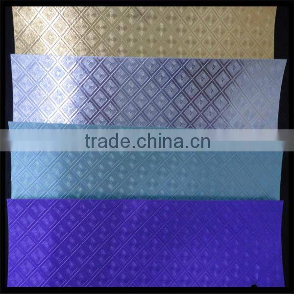 colorful/waterproof embossed metallized/metallic packaging paper