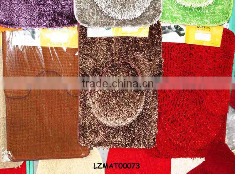 Shaggy bath mat set bath rug LZMAT00141