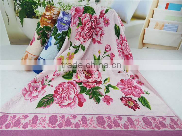 Double Sided Plush cotton Printed Towel 2014 SP-129