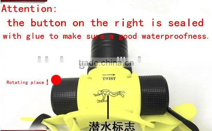 Outdoor led headlight waterproof diving headlamp