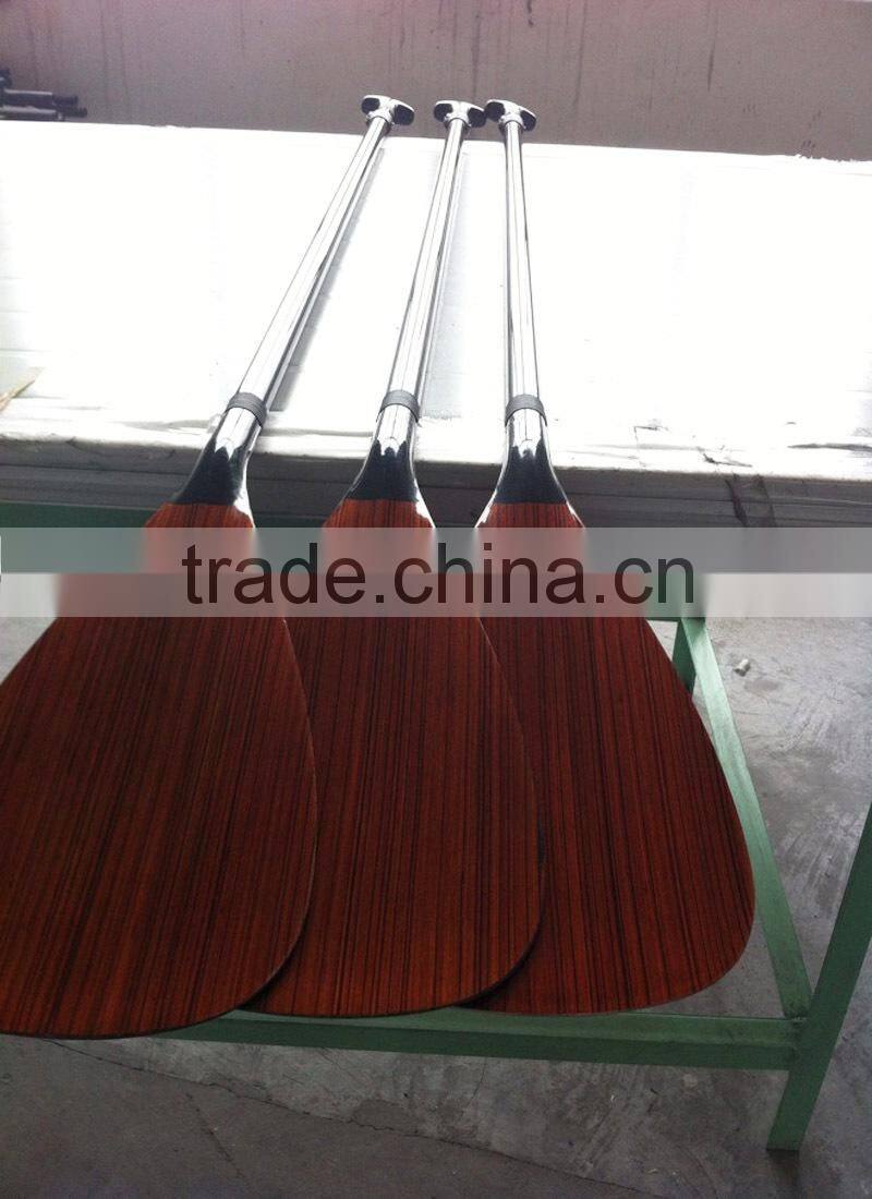 Luxury wooden SUP carbon fiber paddle