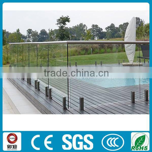 Framelss glass pool fence stainless steel spigot