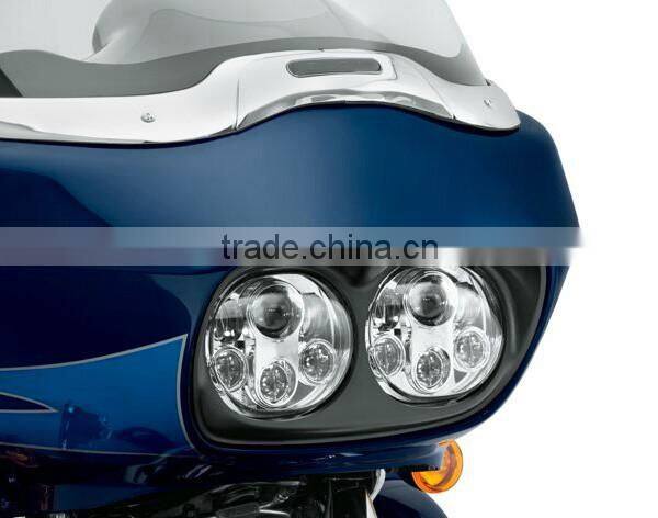 Harley accessory - LED Dual road glide motorcycle headlight 45w*2, harley Motorcycle parts 12v DOT approved