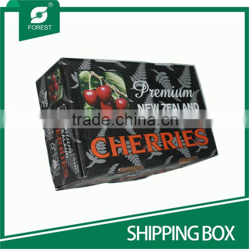 CORRUGATED PAPER SHIPPING BOX FOR FRESH FRUIT