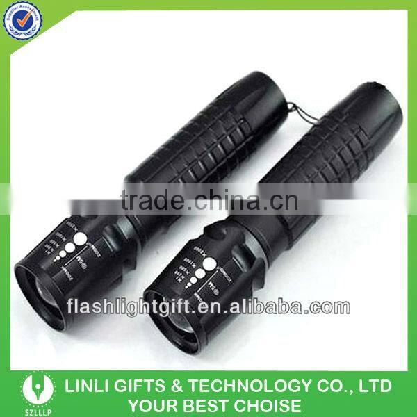 Cree xpe led aluminum zoom flash light