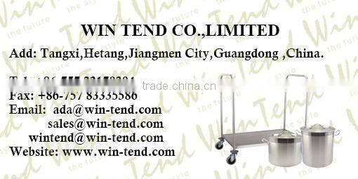 Stainless Steel Serving Tray Trolley