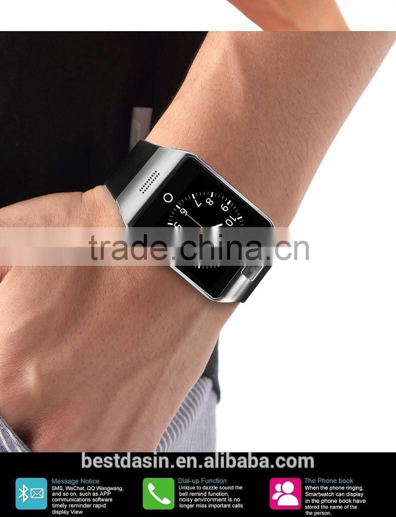 2016 365 model dz09 bluetooth smart watch bluetooth dt08 smart watch MTK2502 Support IOS and Android OS ( Bluetooth 4.0)