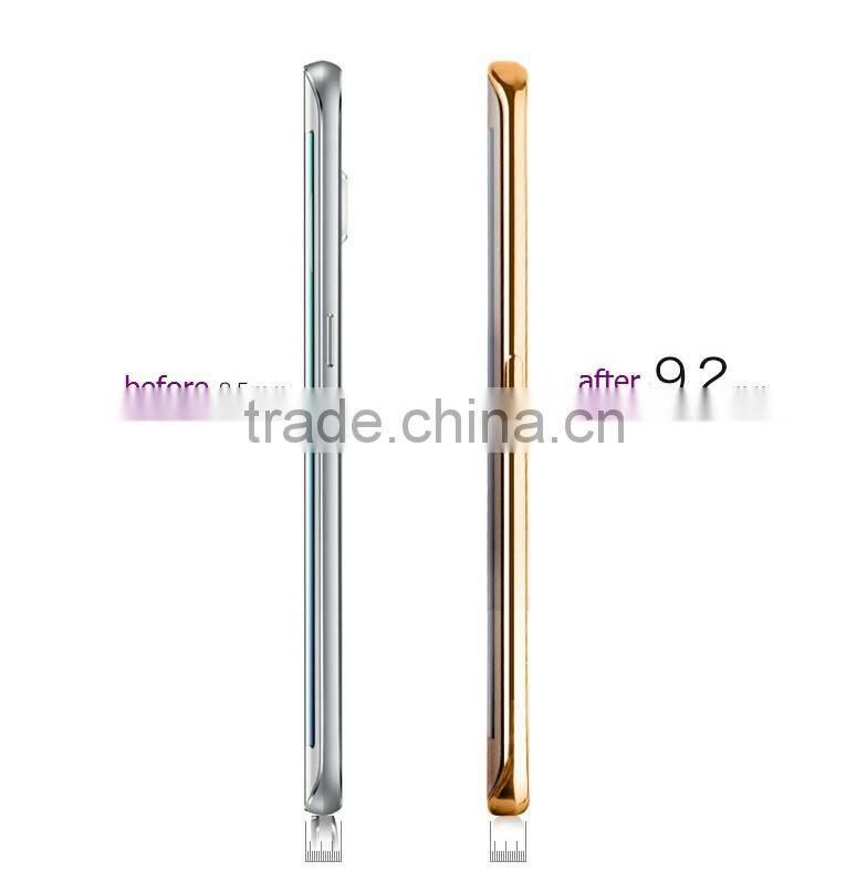 New arrival clear phone cover for samsung galaxy s7, for galaxy s7 edge electroplate bumper frame tpu case