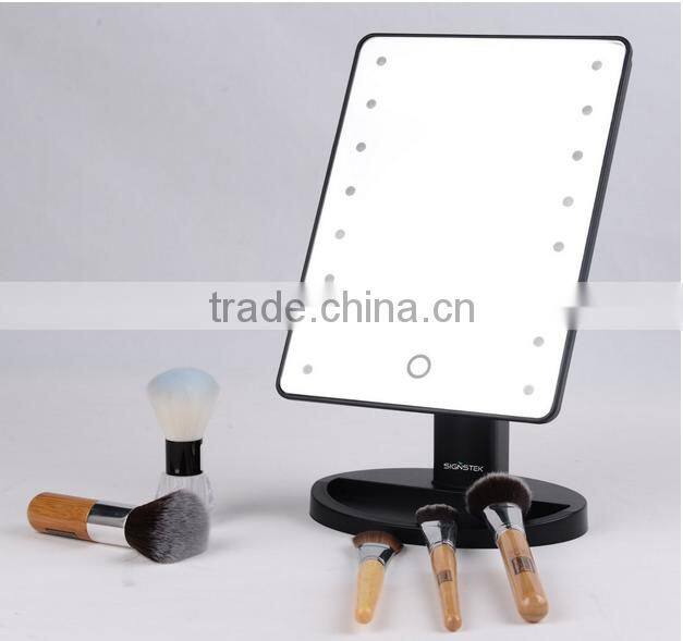 new model Led light make up mirror/Led table mirror with touch control switch