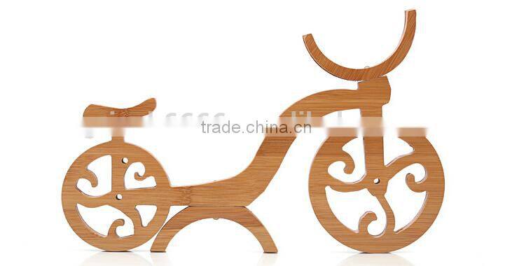 Eco friendly novelty craft bamboo wine rack, wine holder