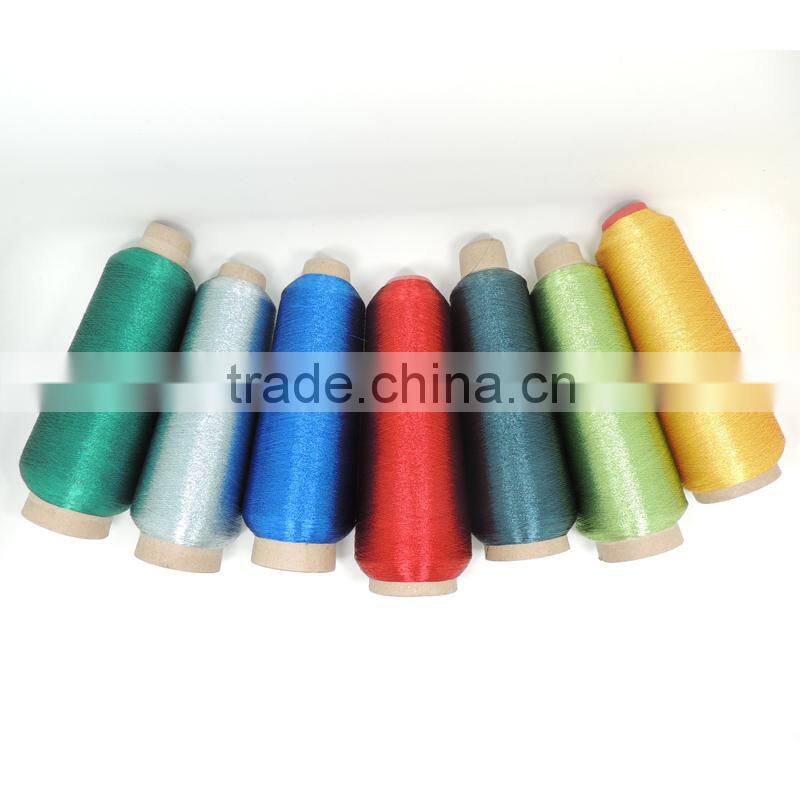 Wholesale 35% metallic yarn 65% 150D polyester yarn Metallic Embroidery Thread