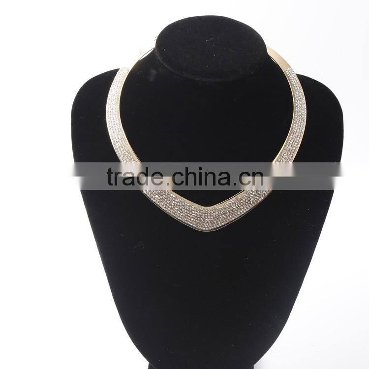 factory directly sale new design Blingbling fashion jewelry necklace of metal