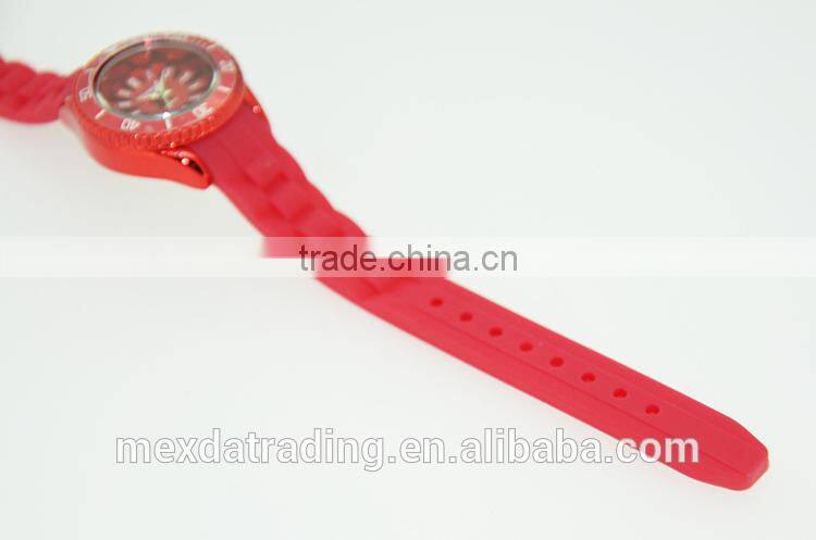 New custom fashion watches women colorful silicone starp for watches