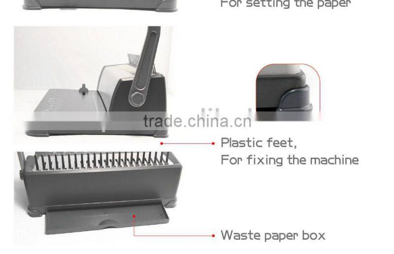 Popular single handle paper perforating machine for A4 from Hopu China